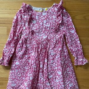 Mini Boden pink bunny dress